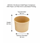 Kraft Paper Containers 226ML