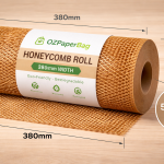 Honey comb Kraft Paper Roll Brown 380mm x 250m  x 80gsm