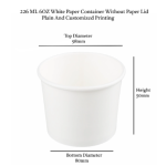 Kraft Paper Containers 226ML